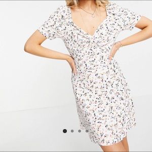White floral dress